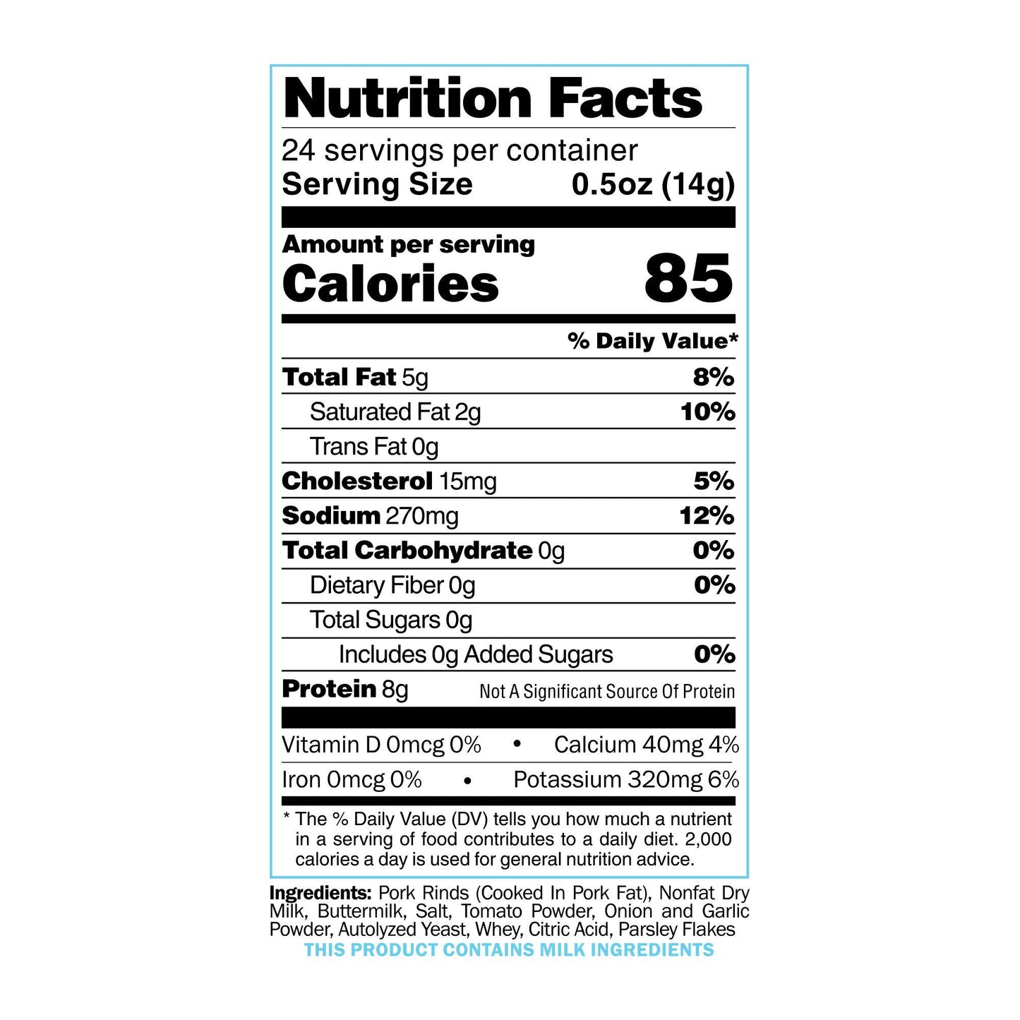 Pork King Good Low Carb Keto Diet Ranch Pork Rind Breadcrumbs! Perfect For Ketogenic, Paleo, Gluten-Free, Sugar Free and Bariatr