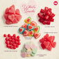 NUT CRAVINGS - Valentines Day Mixed Candy Heart Shaped Gift Basket, Love in A Box (6 Assortments) Romantic Food Arrangement, Hea