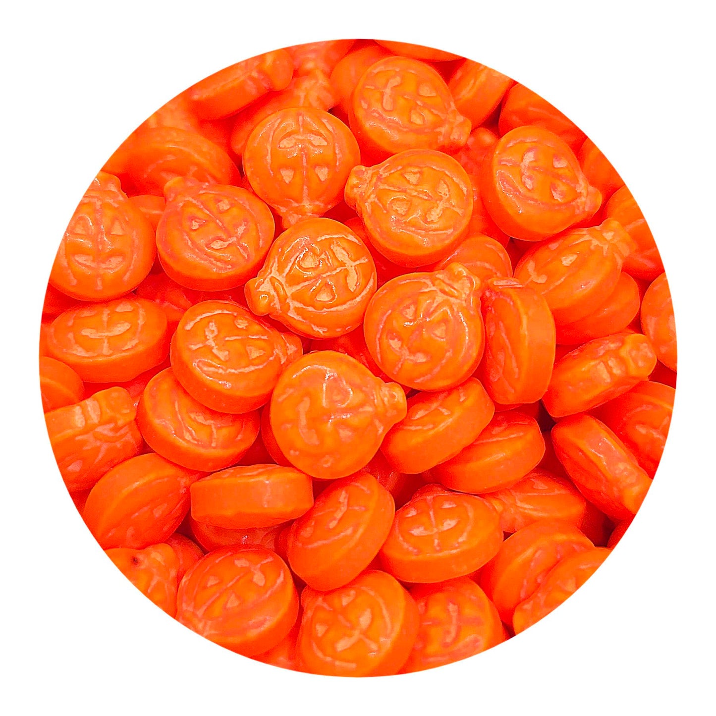 NCS Orange Jack O Latern Pumpkin Edible Candy Cake Toppers, 8 ounces