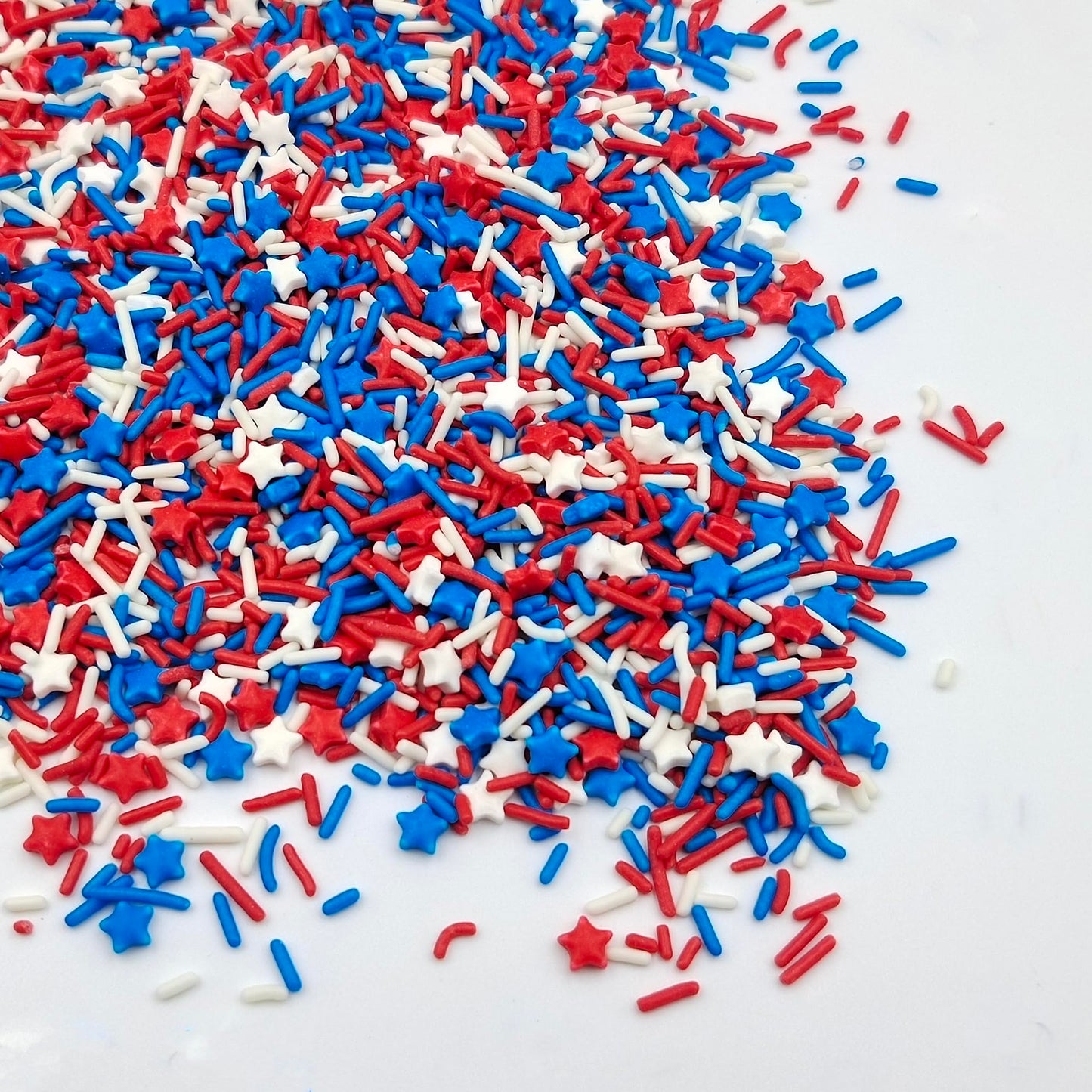 Sentovac Sprinkles For Patriotic 4Th Of July Independence Day | Edible Cake Cupcake Sprinkles | 1 Bottle 3.53Oz/ 100G Patriotic