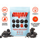 Myna Snacks Midnight Mini Cookies - Gluten Free, Dairy Free, Chocolate with White Chips, 4oz Bags, Pack of 4