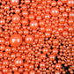 Orange Sprinkles for Cake Decorating, 120g/4.23oz Edible Orange Pearl Sprinkles Mix, Sugar Candy Pearls for Baking, Cookie Decor