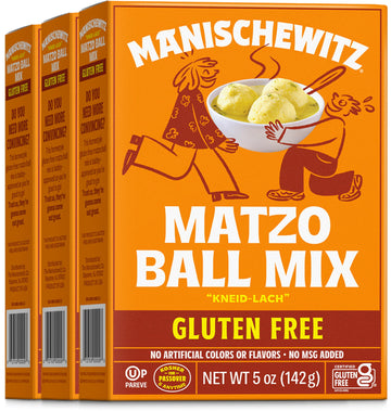 Manischewitz Gluten Free Matzo Ball Mix, 5 Ounce (Pack Of 3) Easy To Prepare, Delicious & Authentic Matzo Balls