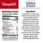 Campbells Condensed Kids Chicken and Stars Soup, 10.5 oz Can, Pack of 1