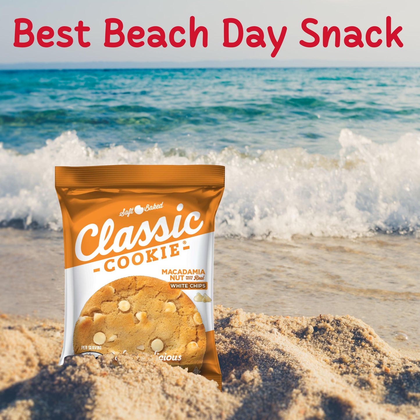 Classic Cookie, Soft Baked Cookie, Macadamia Nut Cookie 3Oz, 8 Count Pack
