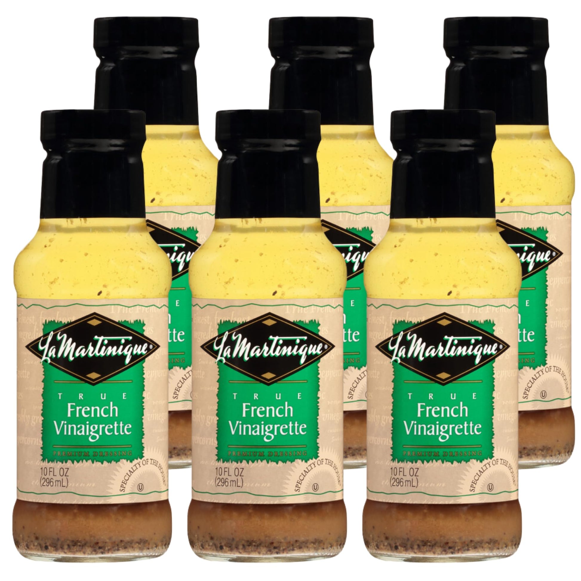 La Martinique True French Vinaigrette Dressing 10 Ounce Bottle (Pack Of 6)