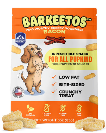 Barkeetos Bacon | Made With Real Himalayan Cheese And Bacon | Protein Rich - Lactose Free - Gluten Free - Grain Free | Usa Made