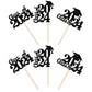 30 Pcs 2024 Graduation Cupcake Toppers Glitter Class Of 2024 Graduation Cap Cupcake Picks For 2024 Graduation Theme Party Cake D