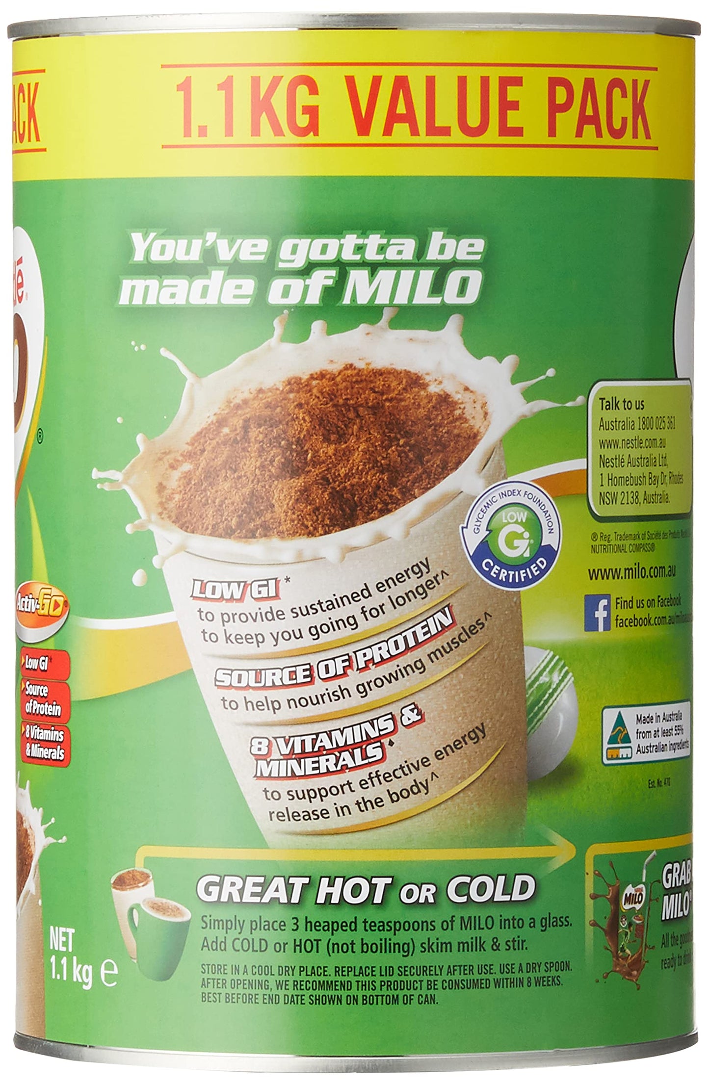 Nestle Milo Tin 1.1kg