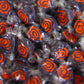 Halloween Black and Orange Cream Taffy Chews by Its Delish, 2 lbs Bulk Bag- Individually Wrapped Gourmet Soft Fluff Taffy - Per