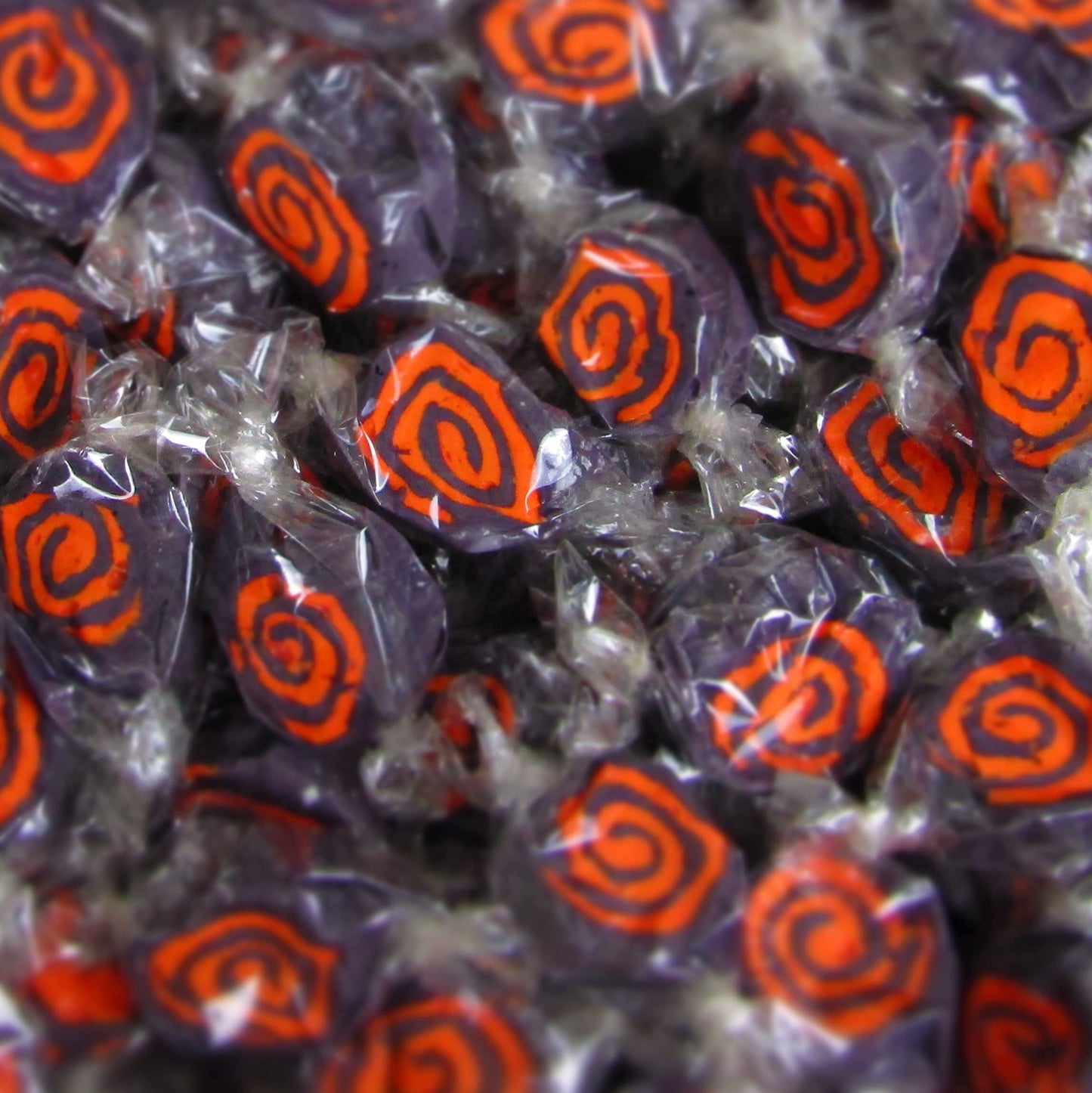 Halloween Black and Orange Cream Taffy Chews by Its Delish, 2 lbs Bulk Bag- Individually Wrapped Gourmet Soft Fluff Taffy - Per