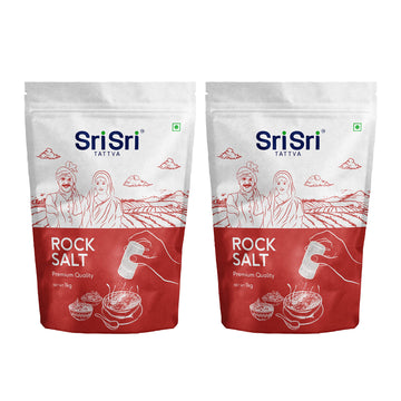 Sri Sri Tattva Shuddhta Ka Naam Rock Salt - Sendha Namak For A Healthy Life - 1Kg (Pack Of 2)