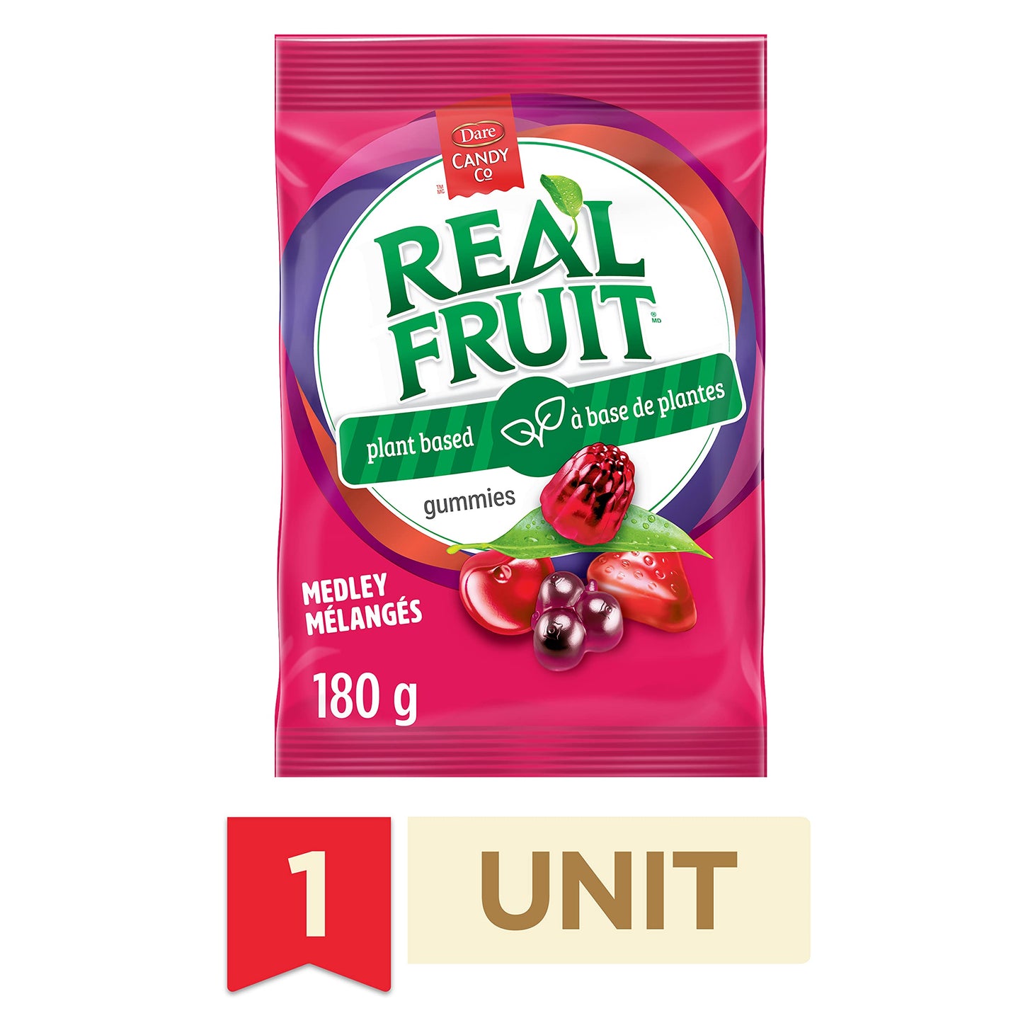Dare Real Fruit Gummies, Fruit Medley, 180G/6.3Oz., {Imported From Canada