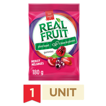 Dare Real Fruit Gummies, Fruit Medley, 180G/6.3Oz., {Imported From Canada