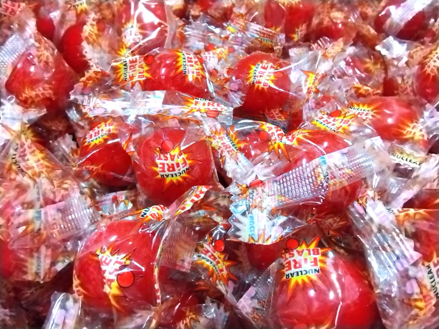 Nuclear Fire Blast Balls - 2 lbs of Hot Spicy Fire Fresh Individually Wrapped Cinnamon Hard Candy