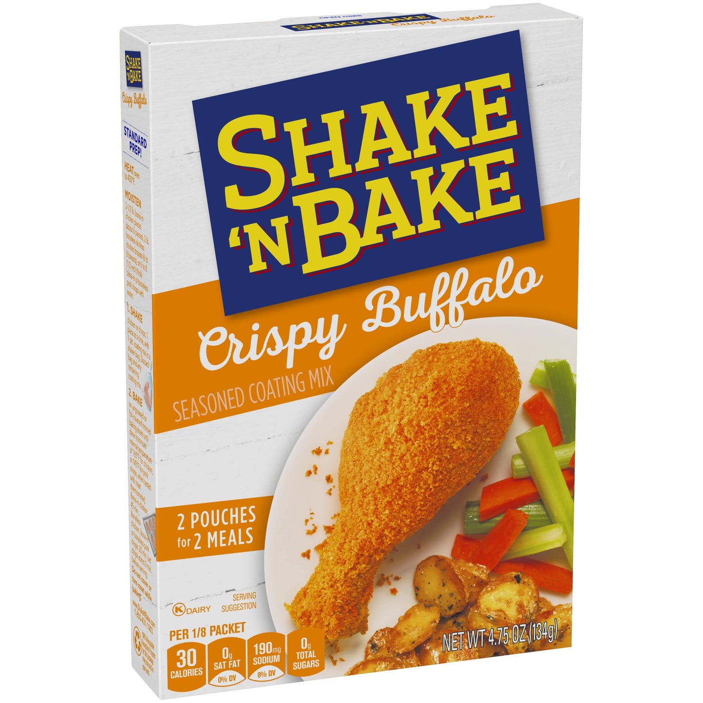 Shake N Bake Crispy Buffalo Seasoned Coating Mix Box (4.75 oz Boxes, Pack of 8)