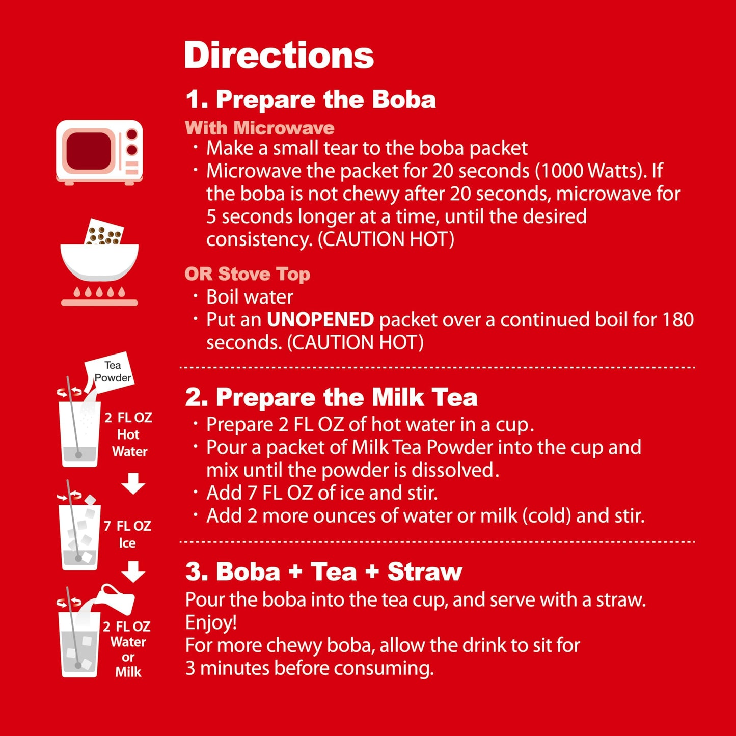 J Way Instant Boba Bubble Pearl Milk Tea Kit With Authentic Brown Sugar Tapioca Boba, Ready In Under One Minute, Paper Straws In