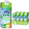 Vita Coco Coconut Water Electrolyte Drink, Pineapple, 16.9 Fl Oz (Pack of 12), Gluten Free, Model 901041