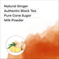 Quiktea Ginger Chai Tea Latte - 10 Count Single Box - All Natural Preservative Free Authentic Instant Chai From Assam