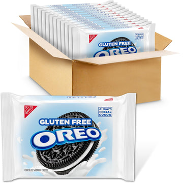 OREO Gluten Free Chocolate Sandwich Cookies, Gluten Free Cookies, 12 - 12.08 oz Packs