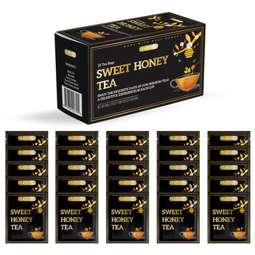 Elephant Park Sweet Premium Honey Infused Herbal Black Tea - Caffeinated, 25 Bags
