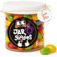 Jar O Goodies - Holiday  , Christmas Stocking Stuffers, Sours Mix Jelly Beans Gift Set, Original Chewy Candies (6 Ounce, 1 Pack) Party Favor - Gluten & Nut Free, Kosher Parve