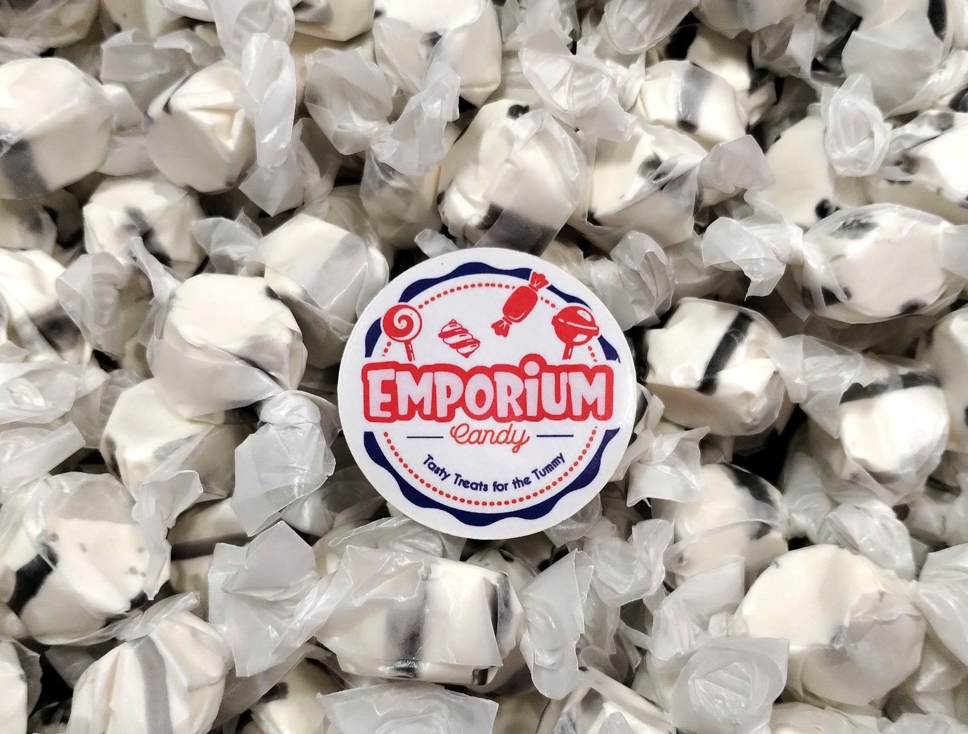 Black Licorice Salt Water Taffy -1.5 lbs of Fresh Delicious Individually Wrapped Chewy Taffy Candy