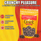 Ozark Nut Roasters Chocolate Amaretto Cherries, Gourmet Candied Nuts, Resealable Pack, 16 oz, Brown/Red