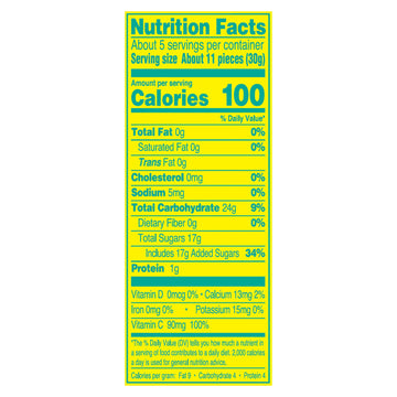 Arizona Sour Lemonade Fruit Snacks - New - 5 Ounce Bags (Pack Of 12) - Gluten Free - Gummy Chews