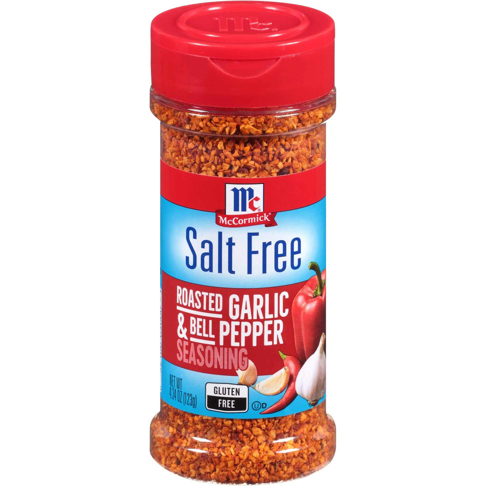 McCormick Salt Free Roasted Garlic & Bell Pepper Seasoning, 4.34 oz (Pack of 6)