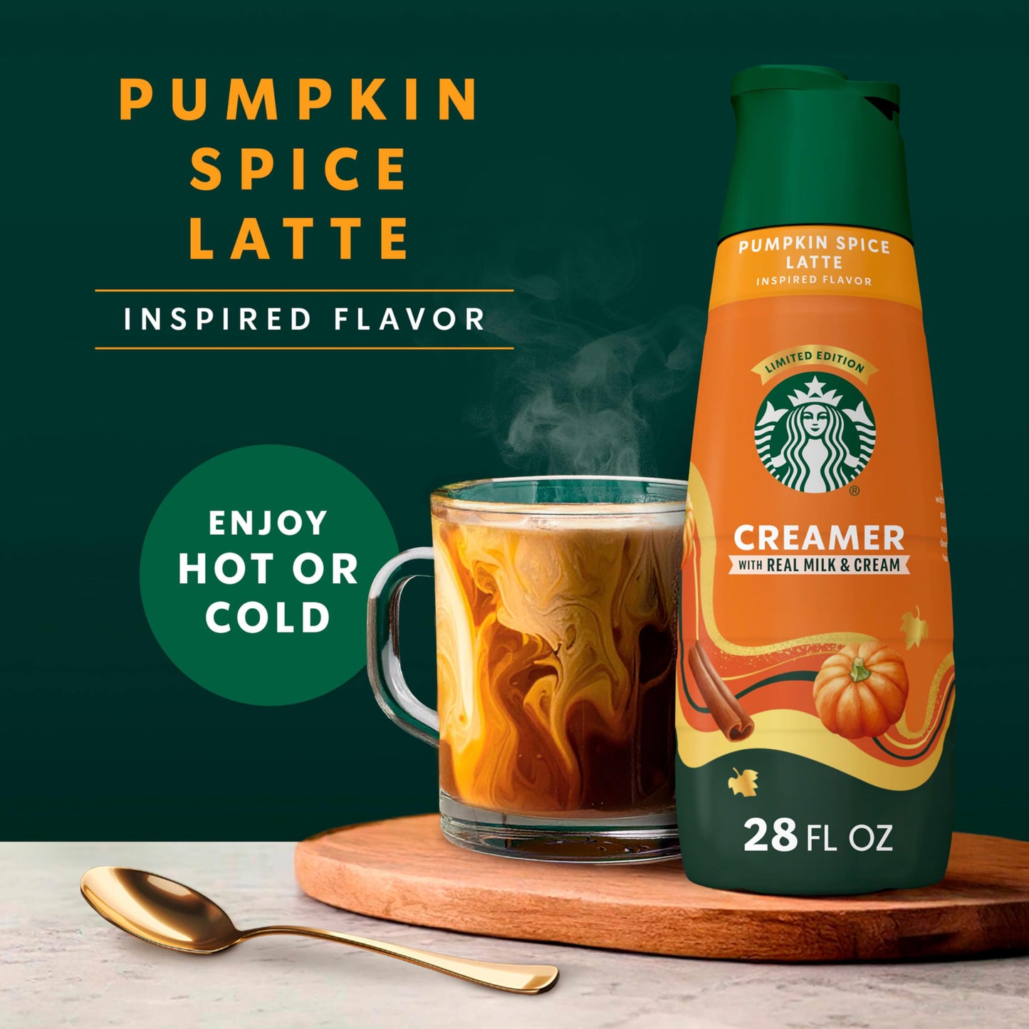 Starbucks Pumpkin Spice Latte Coffee Creamer, 28 Fl Oz