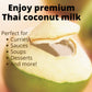 CHAOKOH Coconut Milk - Non-Dairy, No Preservatives, 13.5 Fl Oz Can, Pack of 24