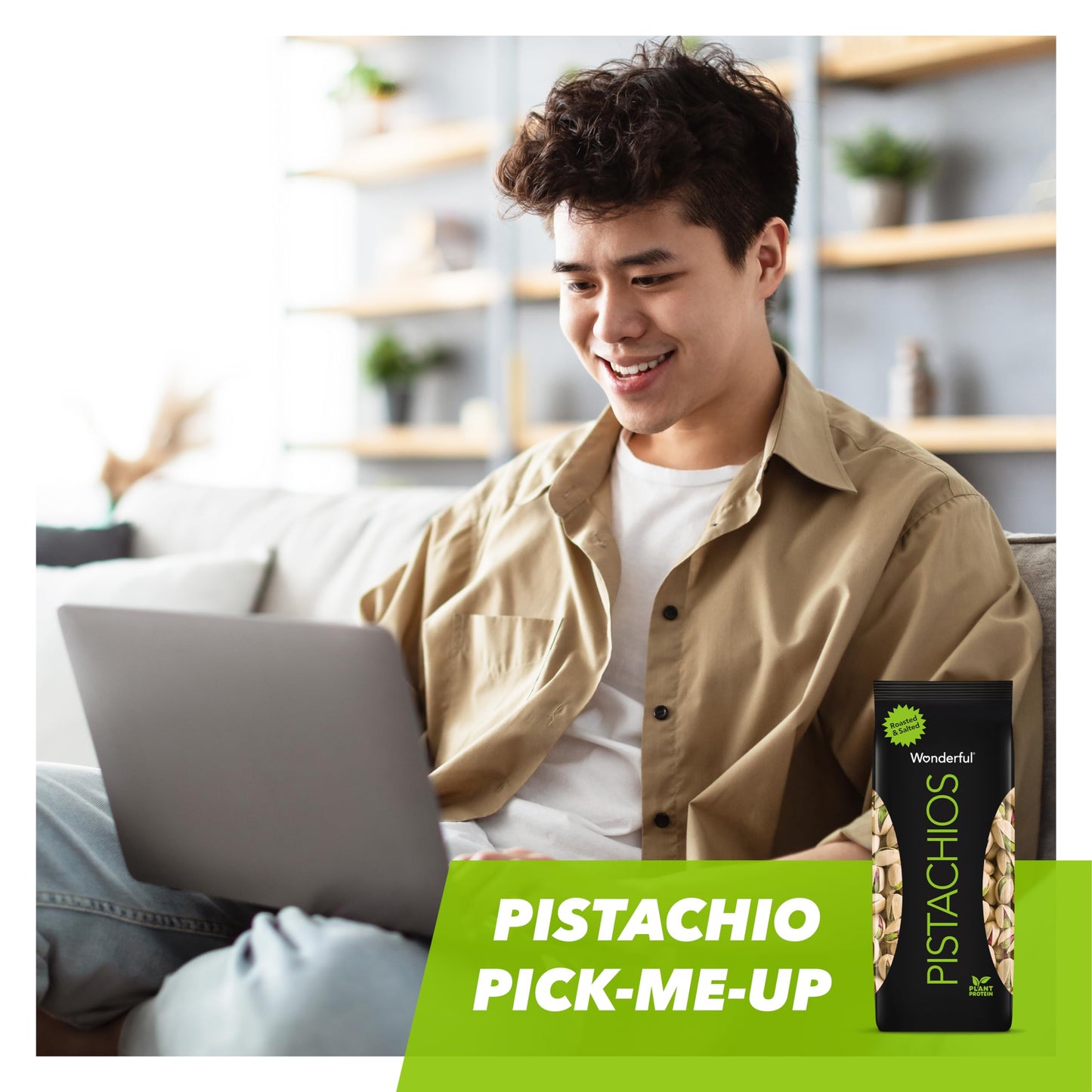 Wonderful Pistachios In Shell, Roasted & Salted Nuts, 16 Ounce Bag, Protein Snacks, Gluten Free, Healthy Snack