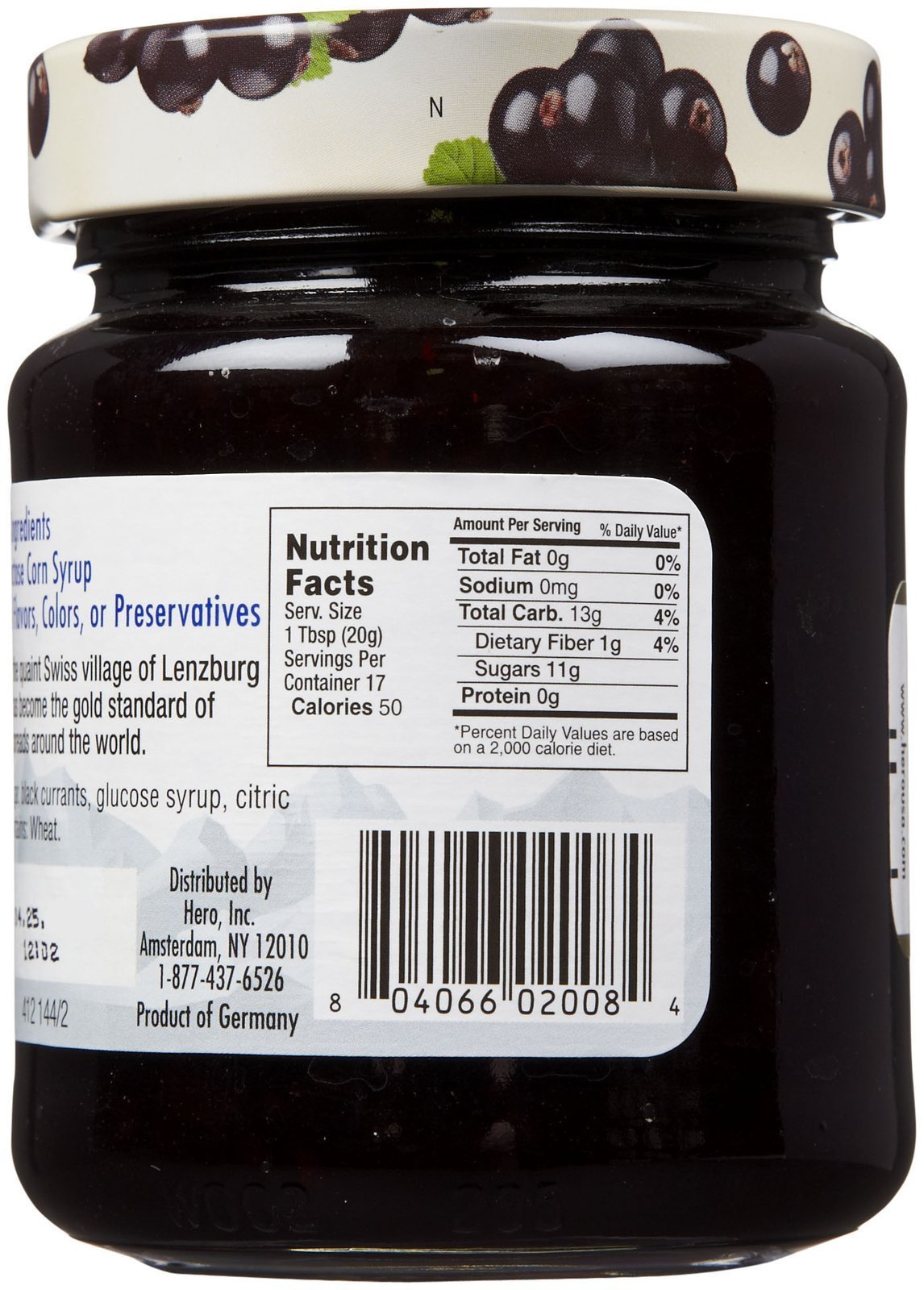 Hero Black Currant Fruit Spread, 12 Oz