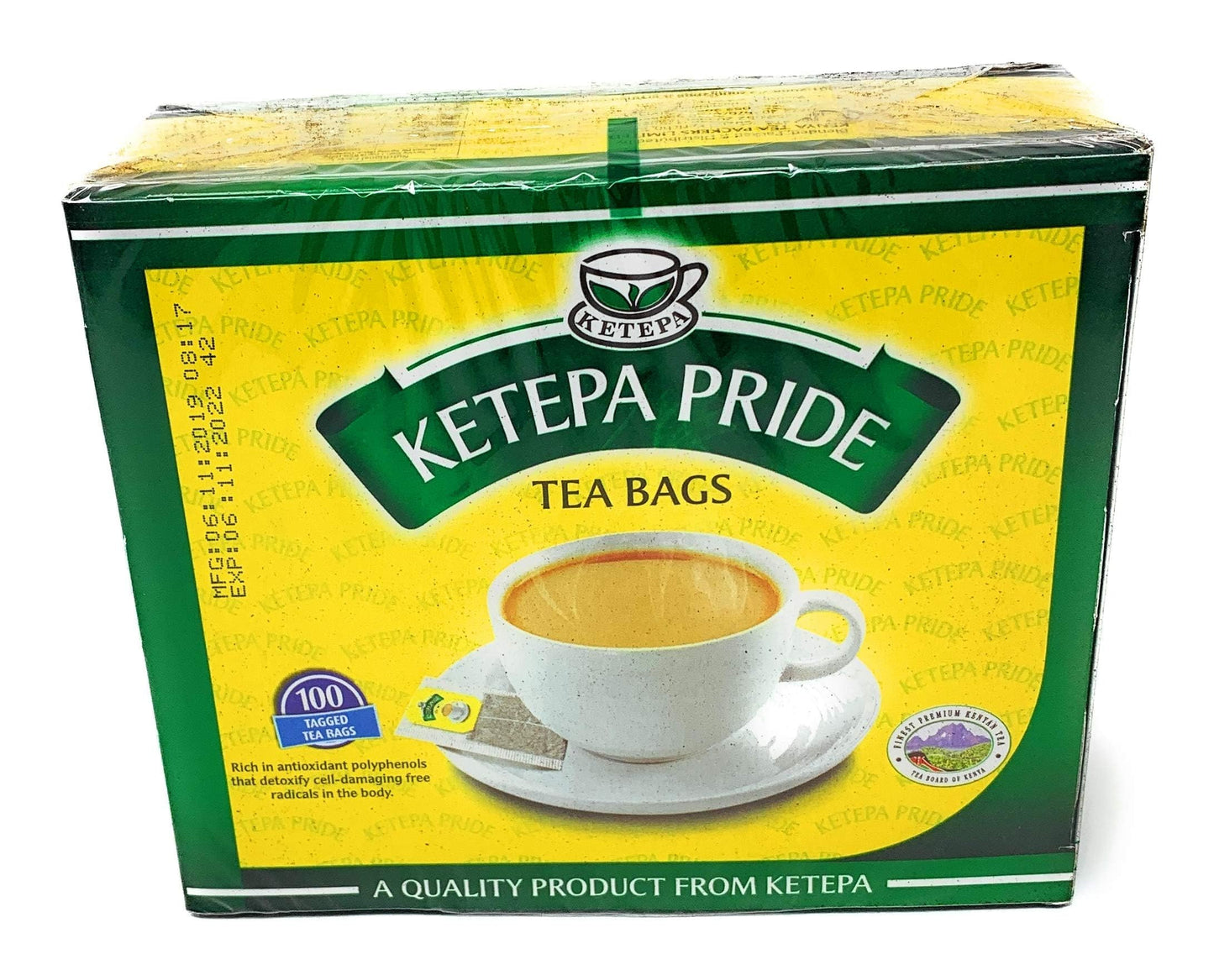 Ketepa Pride Standard Pack, 200G, 100 Tagged Teabags