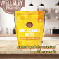 Wellsley Farms Salted & Dry Roasted Macadamia Nuts (1 Bag), Lightly Seasoned With Sea Salt, 10 Oz Resealable Bag - Kosher, Keto-