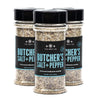 The Spice Lab No. 61 - Premium Gourmet Butcher's Salt & Pepper Blend - Kosher Gluten Free All Natural Brand - 5.9oz. Shaker Jar 