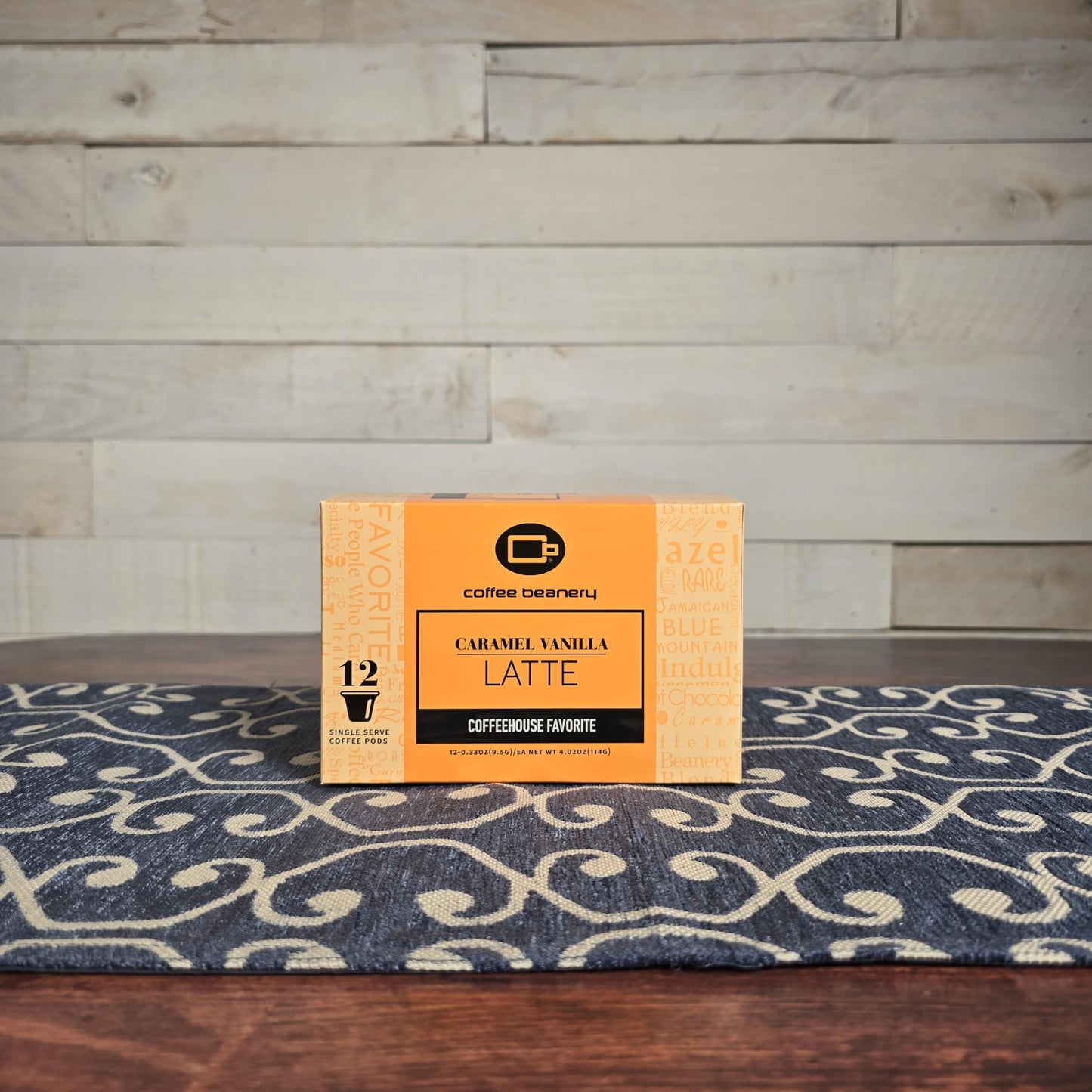 Coffee Beanery Caramel Vanilla Latte Coffee Pods, 12ct Medium Roast, 1 Count Pack