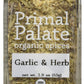 Primal Palate Organic Spices Garlic & Herb, Certified Organic, 1.9 Oz Bottle