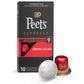 Peets Coffee Medium Roast Espresso Capsules, Compatible with Nespresso, Intensity 9, 10 Count, Crema Scura