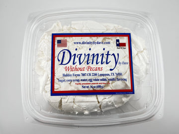 1 Pound Divinity (Without Pecans, 1-1Lb Box) One Large Piece Of Old Fashioned Divinity, Just Like Home Made.