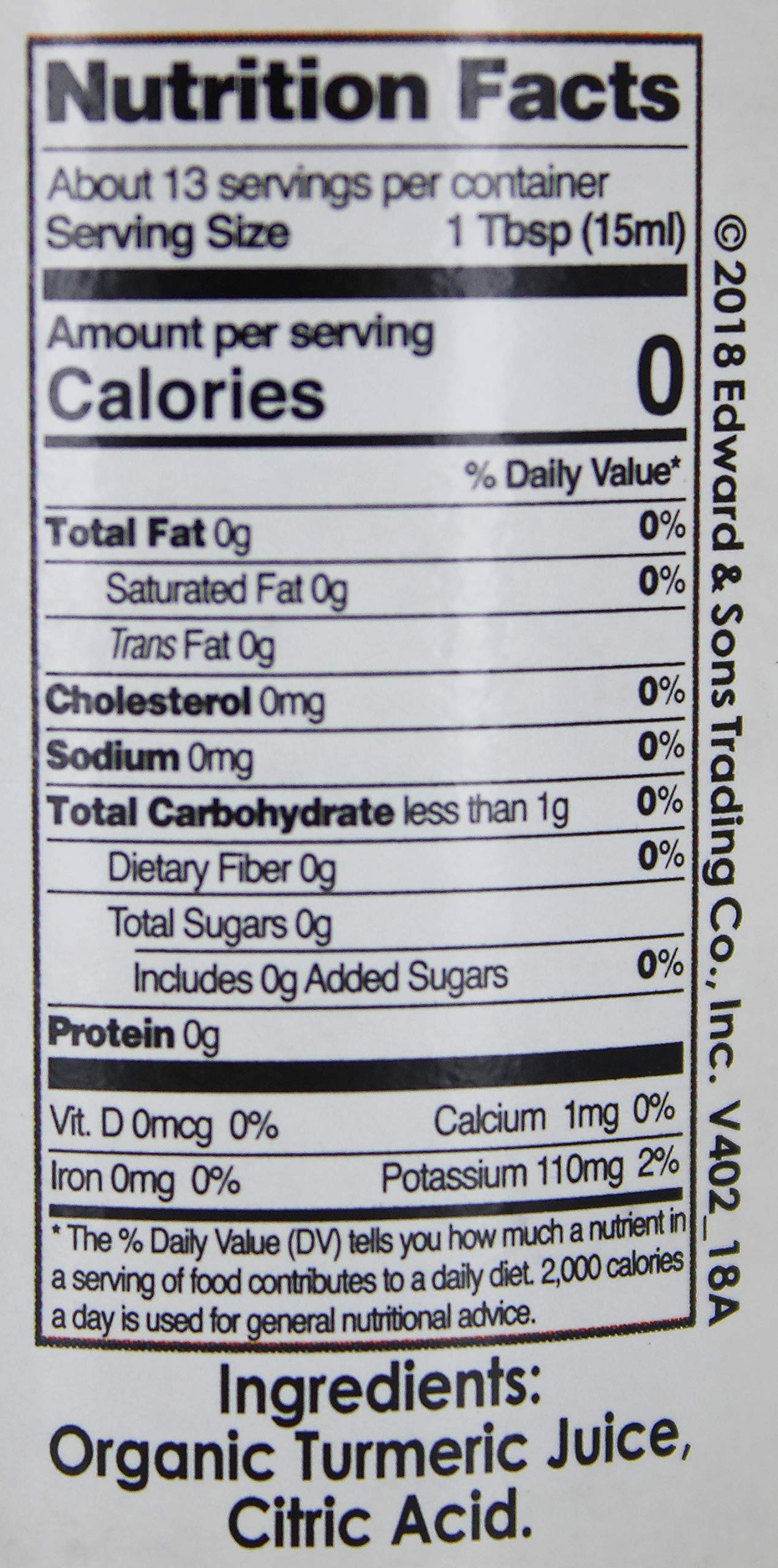 Edward & Sons - Organic Turmeric Juice - 11.2 Ounce (Pack Of 12)