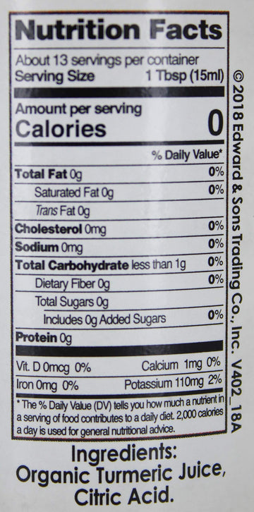 Edward & Sons - Organic Turmeric Juice - 11.2 Ounce (Pack Of 12)
