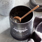 JusTea MT. KENYA BLACK Loose Leaf Black Tea - 3.2oz Tin with Hand Carved Spoon - High Caffeine, Fair Trade, Non-GMO