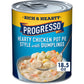 Progresso Hearty Chicken Pot Pie Style With Dumplings Soup, Rich And Hearty Canned Soup, 18.5 Oz (Pack Of 12)