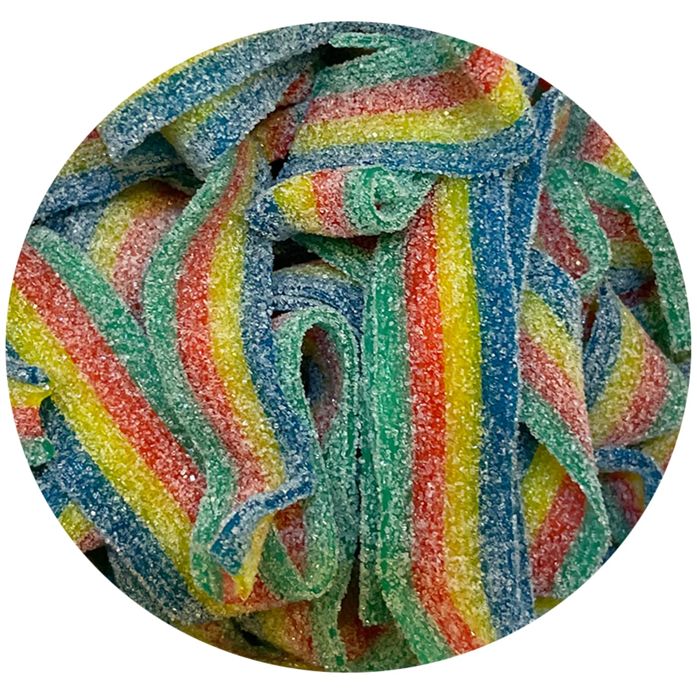 Smarty Stop All Flavor Sour Candy Belts (Rainbow, 1 Pound (Pack Of 1))
