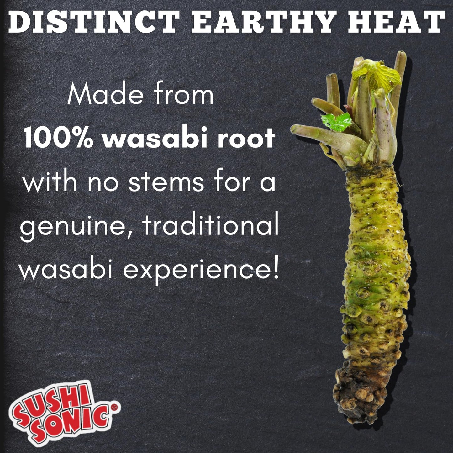 Sushi Sonic 100% Real Wasabi Powder, No Fillers, Non-Gmo, Vegan, Use Authentic Wasabi Powder For Traditional Flavor, 1.25 Oz Jar