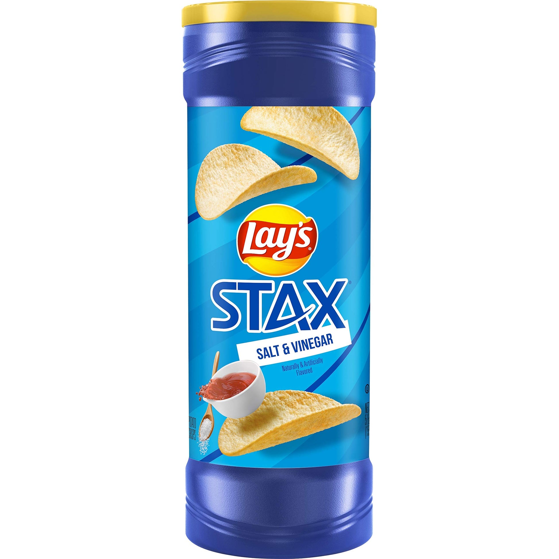 Lay's Stax Potato Crisps, Salt & Vinegar, 5.5 Ounce
