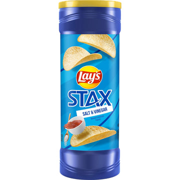 Lay's Stax Potato Crisps, Salt & Vinegar, 5.5 Ounce