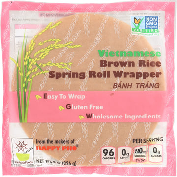 Star Anise Foods Spring Roll Wrapper Brown Rice Vietnamese 8 Ounce